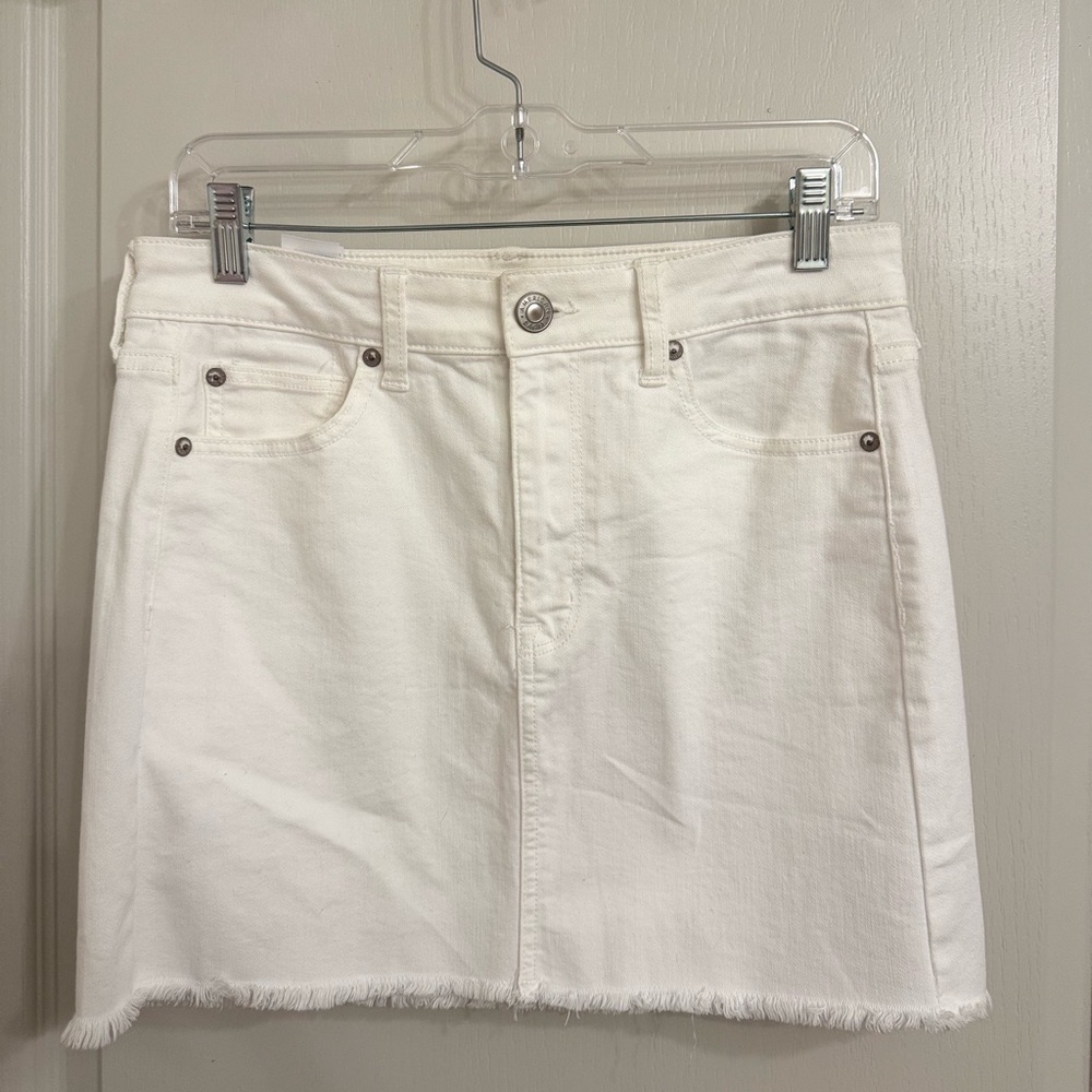 American Eagle Outfitters White Denim Skirt